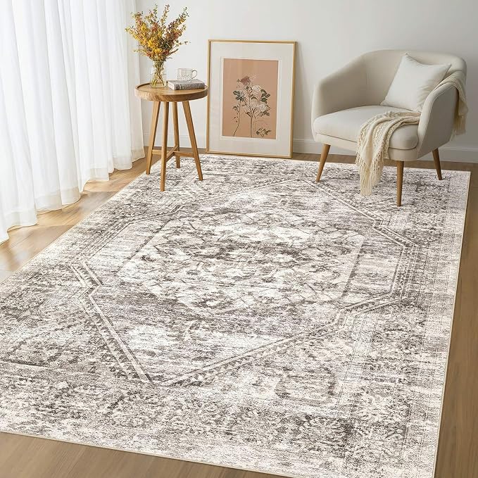 Vintage Living Room Area Rug 5x7 - Image 9