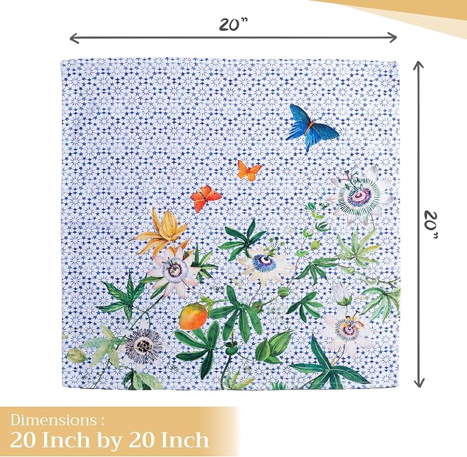 Maison d' Hermine Cloth Napkins Set of 4 100% Cotton Everyday Reusable Square - Image 4