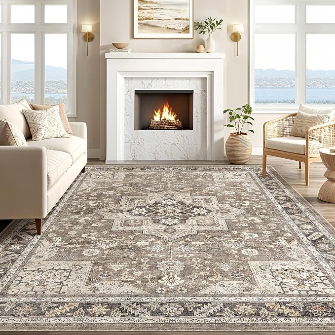 Vintage Living Room Area Rug 5x8 - Image 5