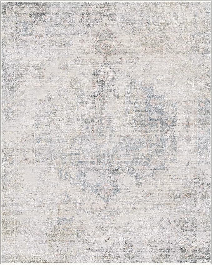 Light Blue Area Rugs 8x12 for Living Room - Image 8