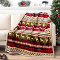 PAVILIA Premium Christmas Sherpa Throw Blanket, Ultra Soft Reversible Fleece & by PAVILIA