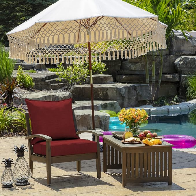 Arden Outdoor Deep Seat Cushion Set, 22 in x 24 in, Weather-Proof, Rain-Proof - Image 2
