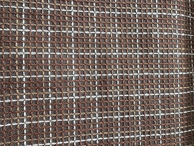 OctoRose 3 Side Zipper Upholstery Checked-Brown, Full Size Tweed Futon Cover by OctoRose