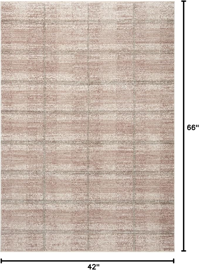 Loloi Angela Rose Ember Collection EMB-06 Clay/Mist 3'-6" x 5'-6" Accent Rug - Image 2