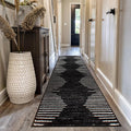Rugshop Bohemian Stripe Stain Resistant High Traffic Living Room Kitchen by Rugshop