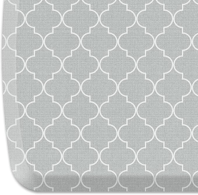 GelPro Elite Premier Anti-Fatigue Kitchen Comfort Floor Mat, Lattice Light Grey by GelPro