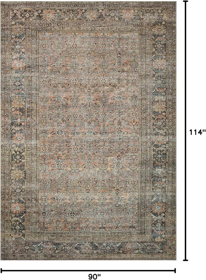 Loloi Adrian Collection ADR-03 Terracotta/Multi 7'-6" x 9'-6", .19" Thick Area - Image 2