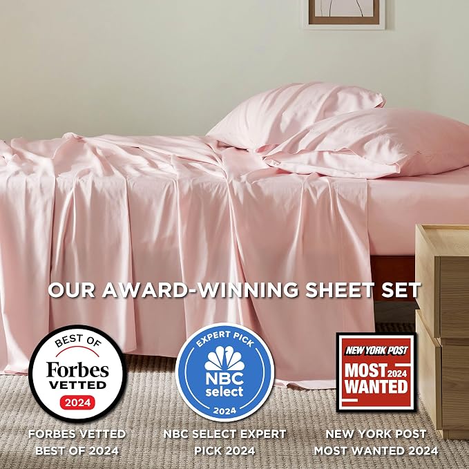 Bedsure Full Size Bed Sheets, Cooling Sheets, Rayon Derived from Bamboo - Image 2