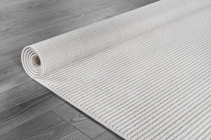 Beverly Rug Micro Loop Large Area Rug White 9x12 Modern Luxury Trellis - Image 6
