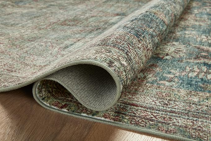 Loloi Magnolia Home by Joanna Gaines Banks Collection BAN-01 Ocean/Spice 3'-6" - Image 12