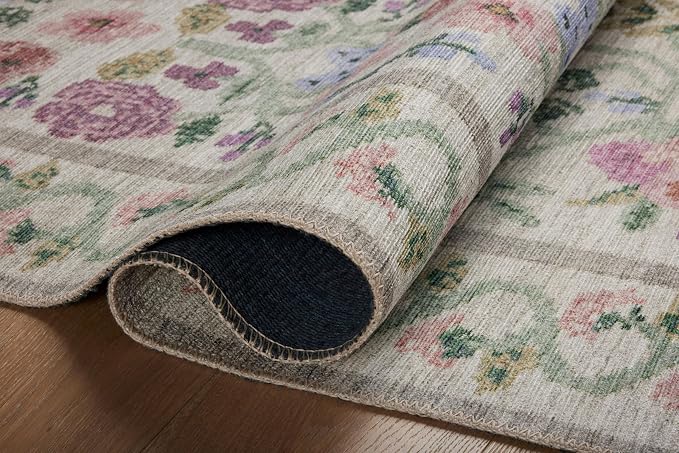 Loloi Rifle Paper Co. Rosa Collection RSA-01 Ivory 2'-6" x 9'-6" Runner Rug - Image 8