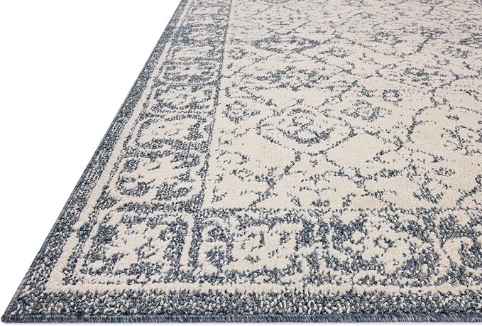 Loloi Magnolia Home by Joanna Gaines Gigi Collection GIG-02 Ivory/Blue 2'-7" x - Image 4