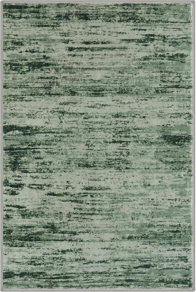 Modern Abstract Entryway Rug Indoor 2x3 Washable Rug Non-Slip Soft Small Area - Image 9