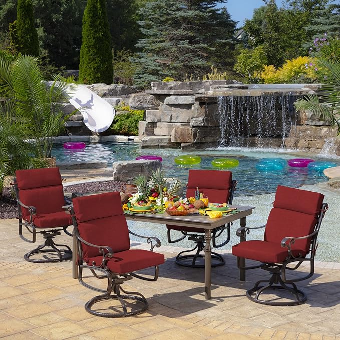 Arden Outdoor Chair Cushion, 21 x 20, Rain-Proof, Fade Resistant 20 x 21 - Image 6