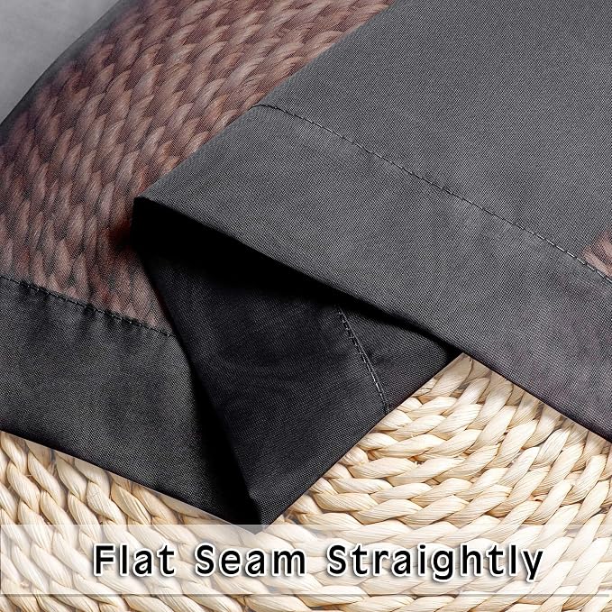 OVZME Black Sheer Curtains 36 inches Long, Short Kitchen Window Treatment Solid - Image 5
