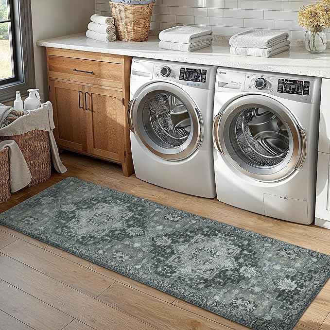 GENIMO Kitchen Mats for Floor 2PCs, Washable Anti Fatigue Mat for Cushioned - Image 6
