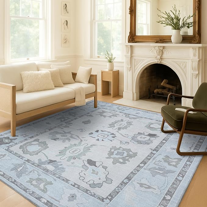 Fame Living Cream Beige Oushak Rug, Extra Large Area Rugs by FameLiving%7COushakRugs