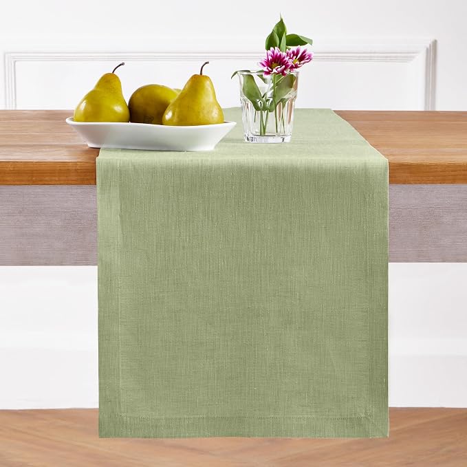 Solino Home Linen Table Runner 120 Inches Long - Image 2
