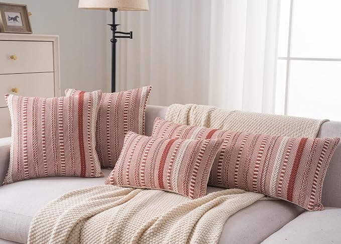 Boho Lumbar Pillow Covers 14x36 Long, Farmhouse Decorative Couch Pillow Cases - Image 6