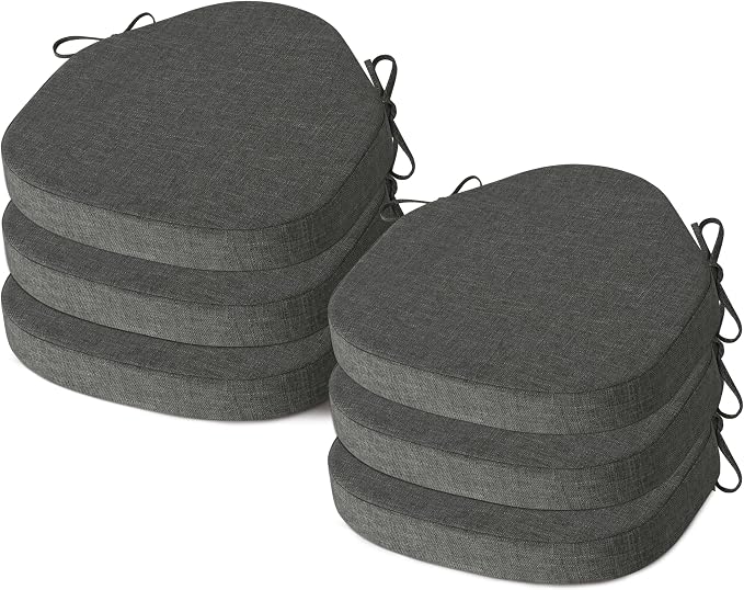 AddGrace Chair Cushions for Dining Chairs Set of 6 Windsor Kitchen Chair by AddGrace