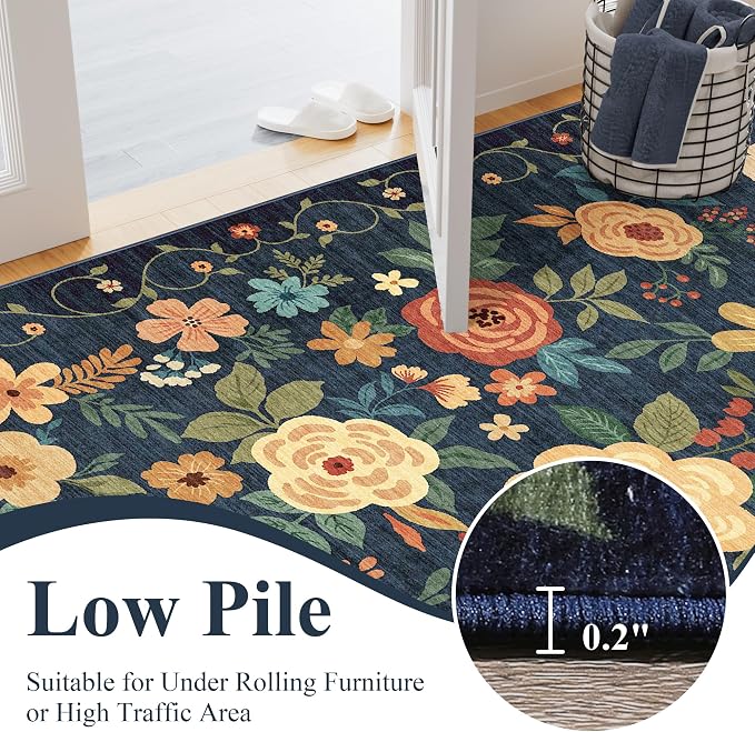 DUKINO Runner Rug, 2x10 Kitchen Hallway Carpet, Washable - Image 6