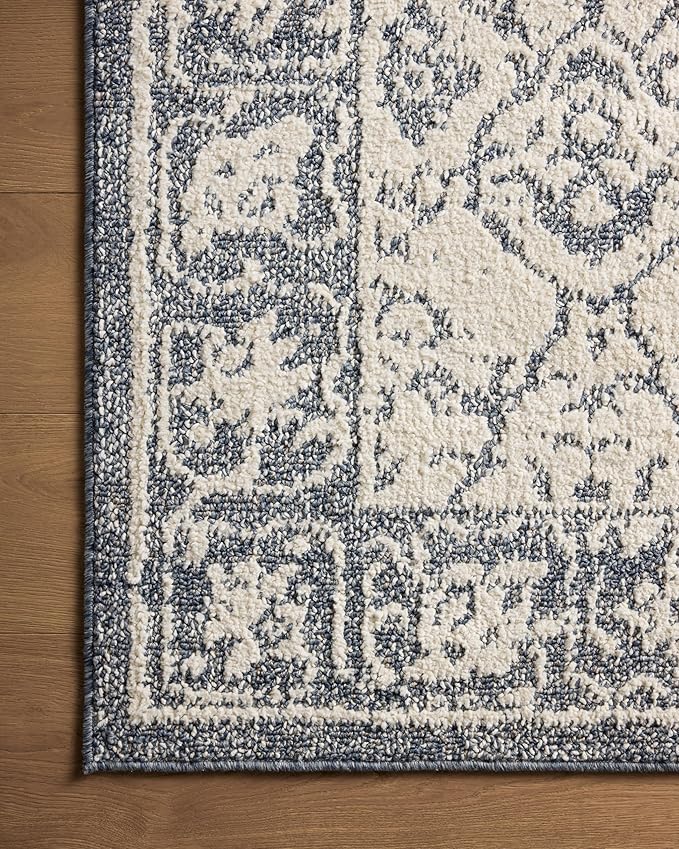 Loloi Magnolia Home by Joanna Gaines Gigi Collection GIG-02 Ivory/Blue 2'-7" x - Image 6