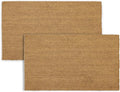 Coir Door Mats 17" X 30", Non-Slip Sturdy, PVC Backed, Heavy Duty, Plain Mat by Unknown