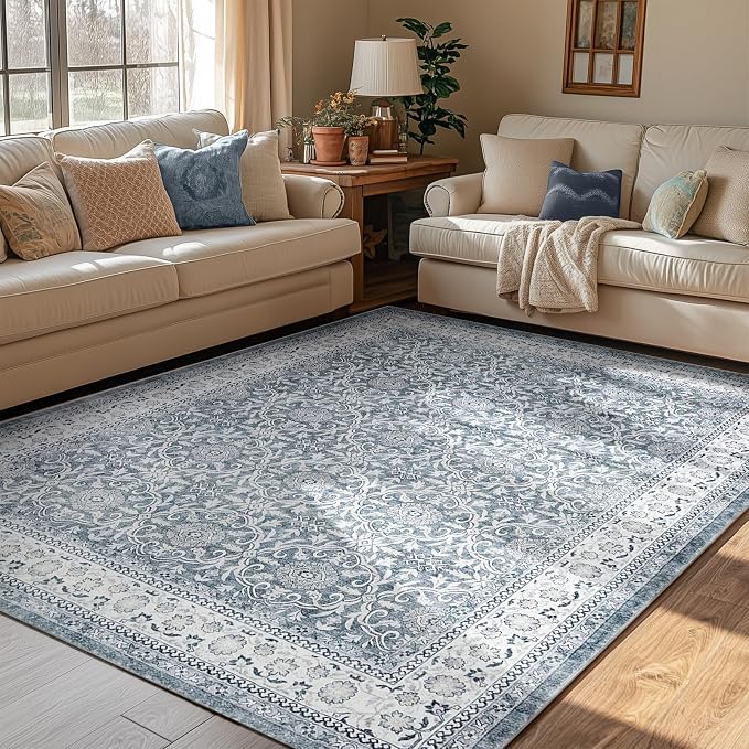 jinchan Floral 5x7 Area Rugs for Bedroom by JINCHAN