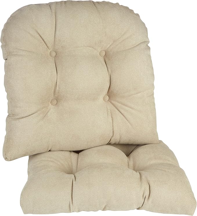 Klear Vu Gripper Overstuffed Universal Non-Slip Dining Chair Cushions by KlearVUHomeTextiles