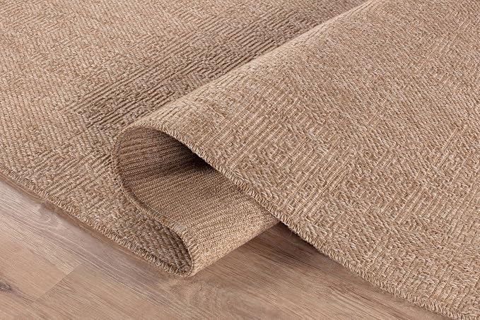 Washable Easy Jute Rug 2x3, Indoor Outdoor Doormat Natural Color Farmhouse Area - Image 7
