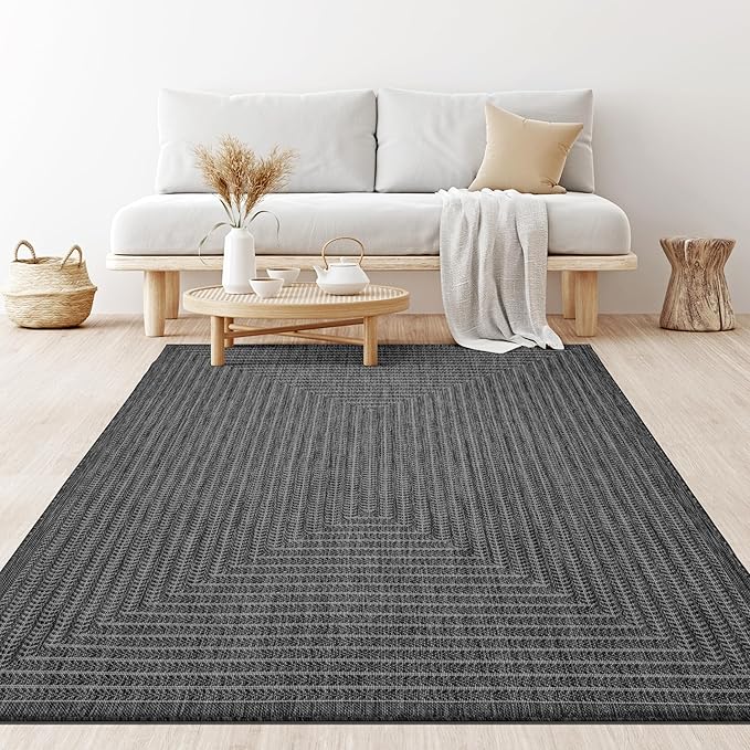 Adiva Rugs Outdoor Indoor Area Rug, Weather Resistant, Stain Resistant Floor Mat - Image 7