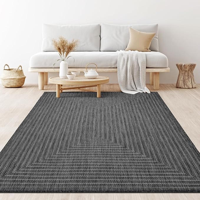 Adiva Rugs Outdoor Indoor Area Rug, Weather Resistant, Stain Resistant Floor Mat - Image 8