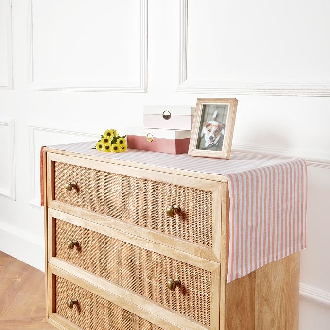 Solino Home Striped Linen Table Runner 36 Inches - Image 3