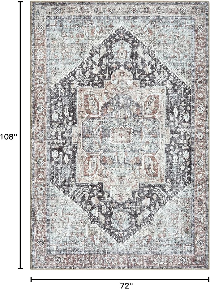 Bloom Rugs Washable Non-Slip 6' x 9' Rug - Image 2