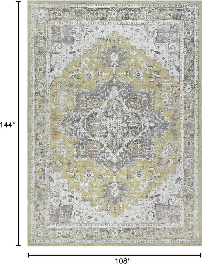 Bloom Rugs Washable Non-Slip 9' x 12' Rug - Image 2