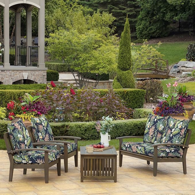 Arden Outdoor Deep Seat Cushion Set, 22 in x 24 in, Weather-Proof, Rain-Proof - Image 3