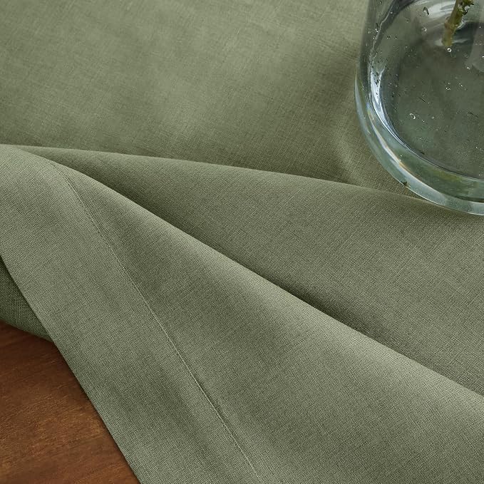 Solino Home Linen Oil Green Table Runner 108 Inches Long - Image 9