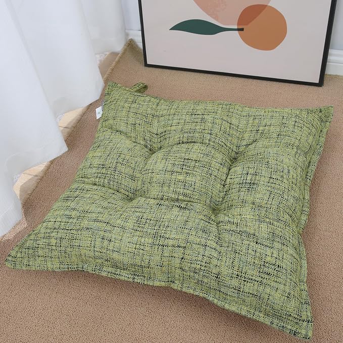 SINSOSSO Large Floor Pillow 22", Thickened Bite-Size Memory Foam Square by SINOSSO