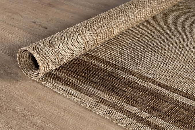 Beverly Rug Outdoor Rug 6x9 Modern Bordered Area Rugs - Image 7