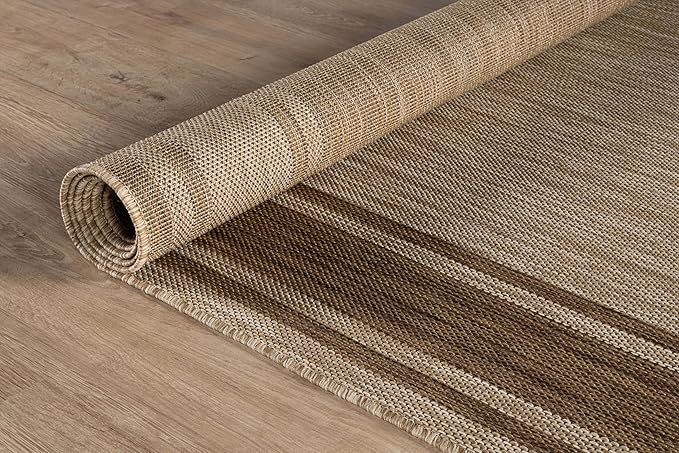 Beverly Rug Outdoor Rug 5x7 Modern Bordered Area Rugs - Image 7