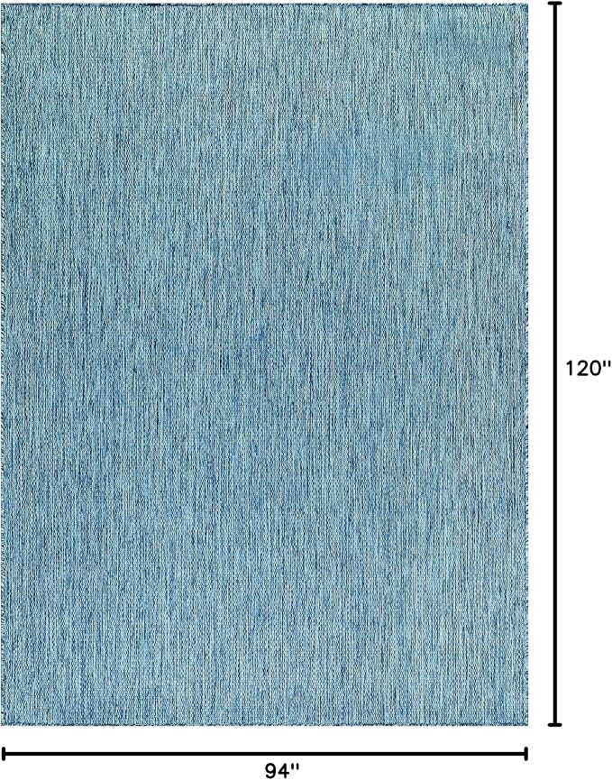 Washable Indoor Outdoor Rug Weather Resistant Carpet Modern Solid - Image 2