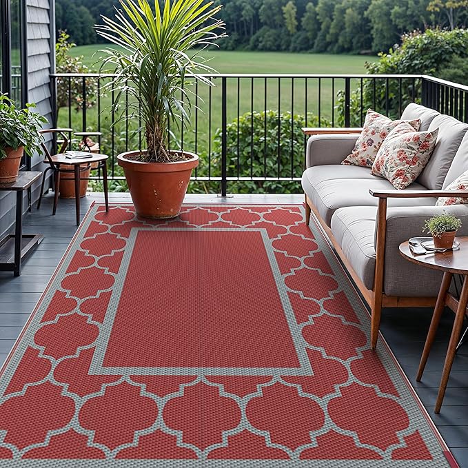 GENIMO 8' x 10' Outdoor Rug Waterproof - Image 3