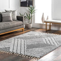 Nuloom Risette Light Grey, Soft and Textured, High Traffic, Stain Resistant by nuLOOM