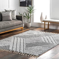 Nuloom Risette Light Grey, Soft and Textured, High Traffic, Stain Resistant by nuLOOM