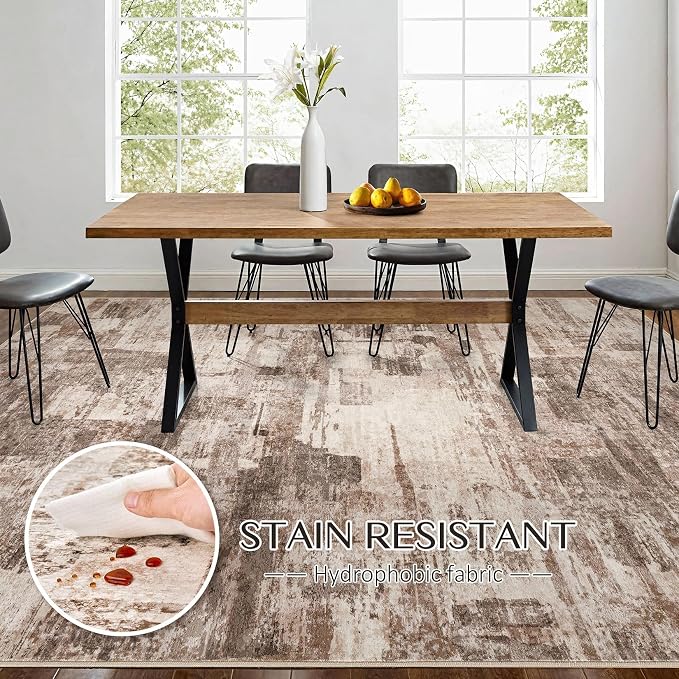 Abstract Living Room Rug 8x10 - Image 4
