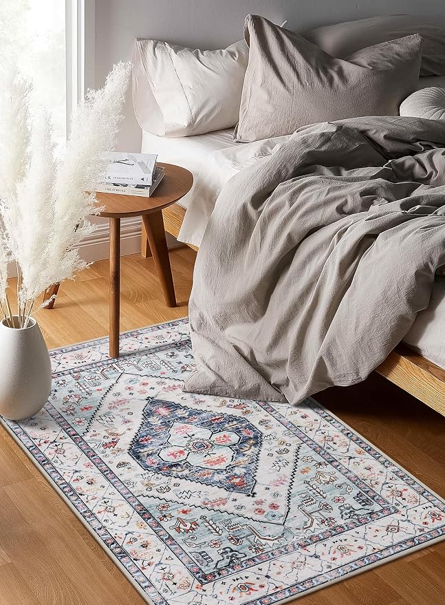 Lahome Boho Round Rug - 8Ft Washable Area Rug - Image 6