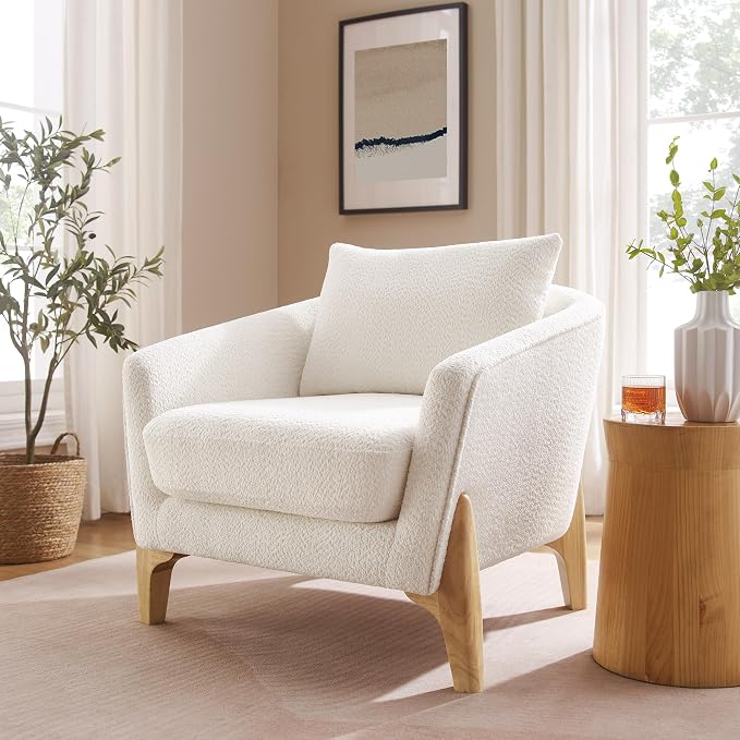 VANOMi Accent Chairs for Living Room, Sherpa Armchair by VANOMi