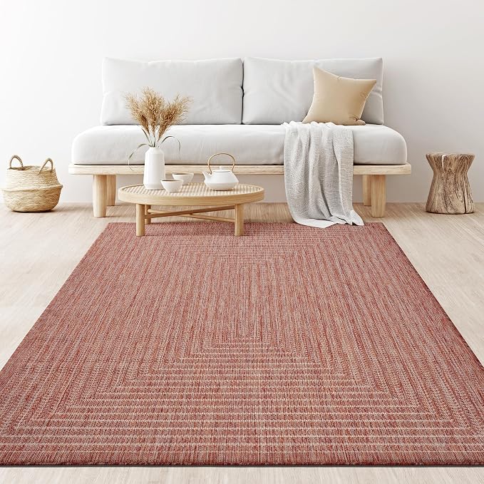 Adiva Rugs Outdoor Indoor Area Rug, Weather Resistant, Stain Resistant Floor Mat - Image 8