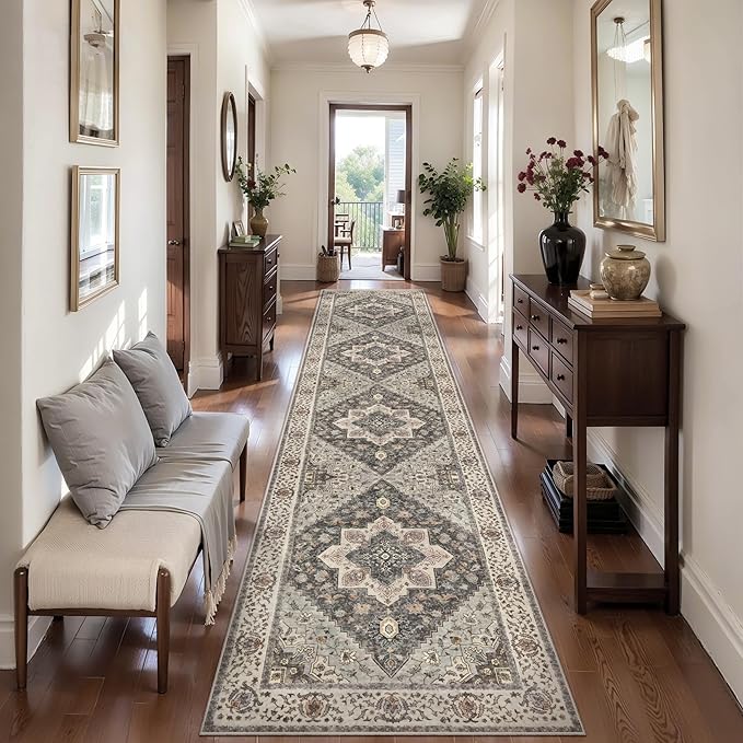 Tangsoo Hallway Runner Rug 2.6x12 Washable Runner Rug by Tangsoo