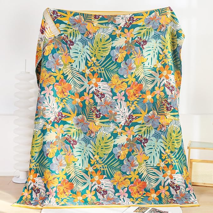 MSGKV Cotton Bed Blanket for Couch and Sofa Blankets for Living Room Bedroom - Image 8